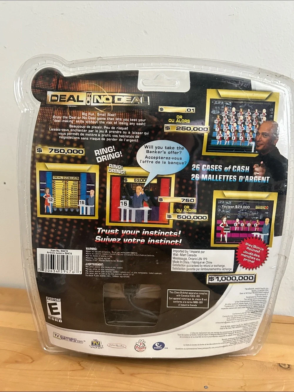Deal or No Deal Plug & Play TV Game Console - Black & Gold